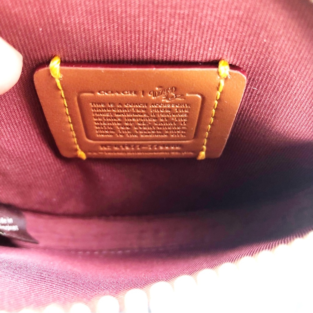 SOLD Coach x Wizard of Oz Ruby Slippers Coin Case NWOT - Picture 9 of 11